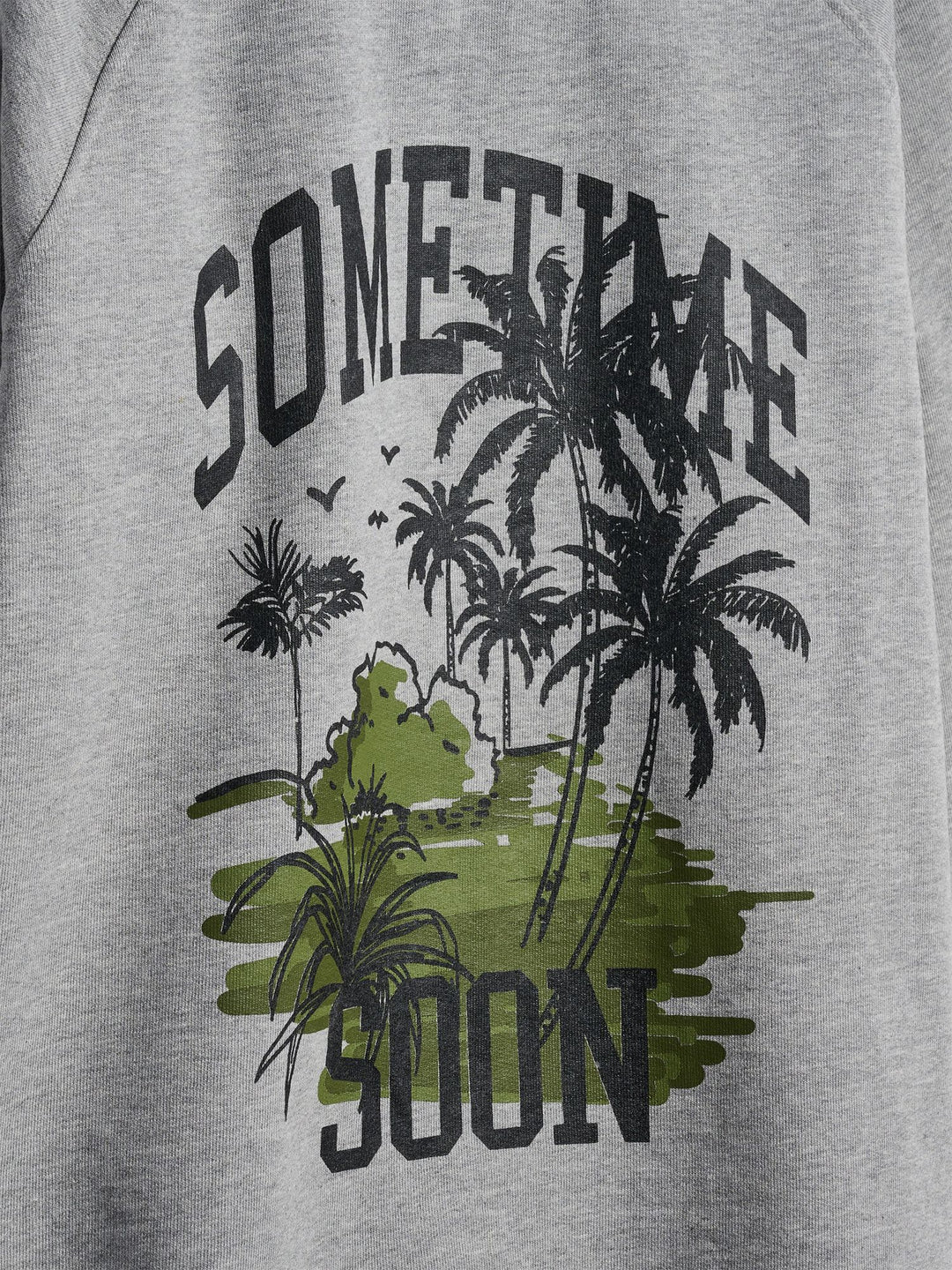 Hummel stsPALM SWEATSHIRT - GREY MELANGE - 104 - grey melange