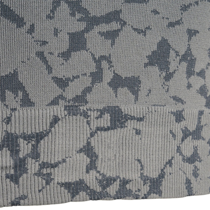 Hummel hmlMT PI SEAMLESS CROP T-SHIRT L/S - sharkskin