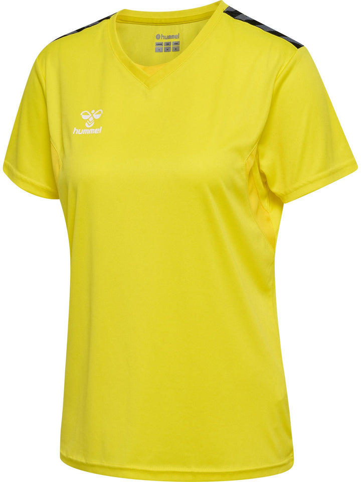Hummel hmlAUTHENTIC PL JERSEY S/S WOMAN - blazing yellow