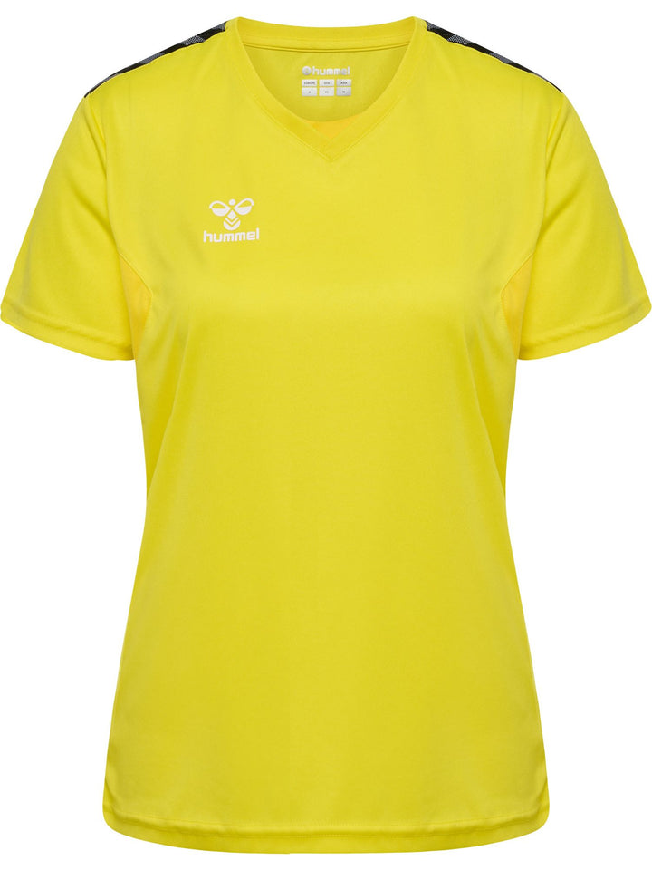 Hummel hmlAUTHENTIC PL JERSEY S/S WOMAN - blazing yellow