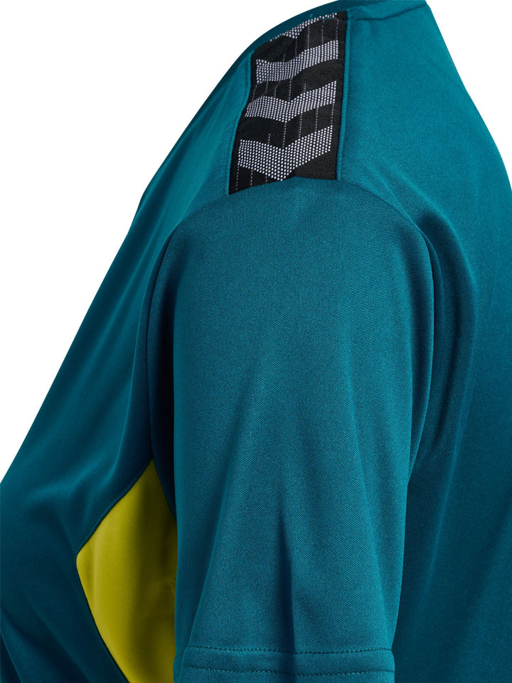 Hummel Hmlauthentic Pl Jersey S/S Woman - blue coral/sulphur spring