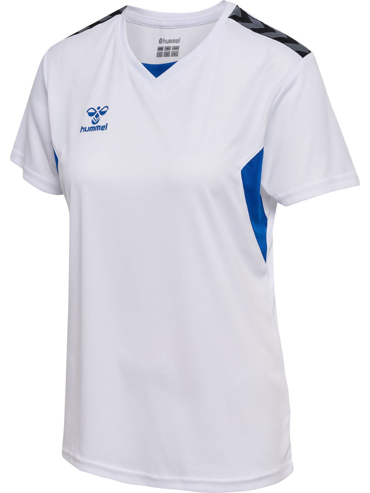 Hummel hmlAUTHENTIC PL JERSEY S/S WOMAN - white/true blue