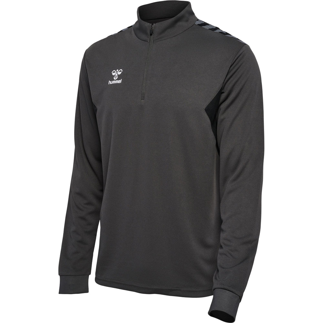 Hummel Hmlauthentic Half Zip Sweat - asphalt