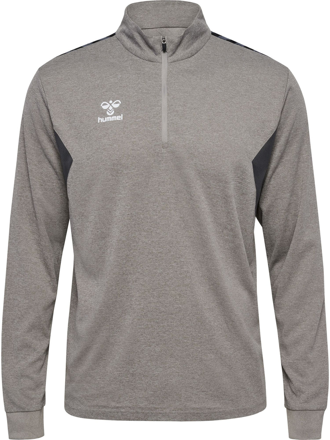 Hummel hmlAUTHENTIC HALF ZIP SWEAT - grey melange