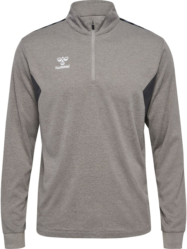 Hummel hmlAUTHENTIC HALF ZIP SWEAT - grey melange