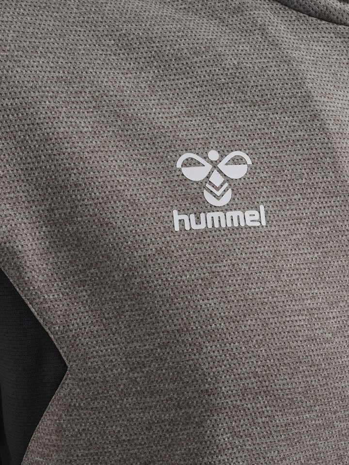 Hummel hmlAUTHENTIC HALF ZIP SWEAT - grey melange
