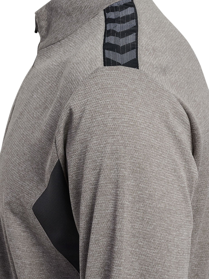 Hummel hmlAUTHENTIC HALF ZIP SWEAT - grey melange