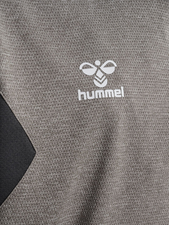 Hummel hmlAUTHENTIC HALF ZIP SWEAT KIDS - grey melange