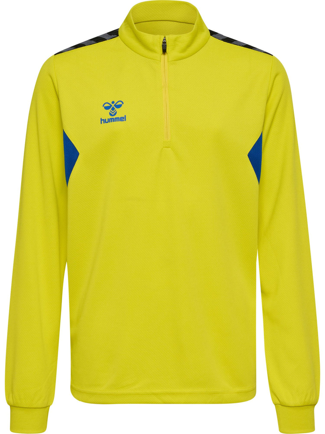 Hummel hmlAUTHENTIC HALF ZIP SWEAT KIDS - blazing yellow