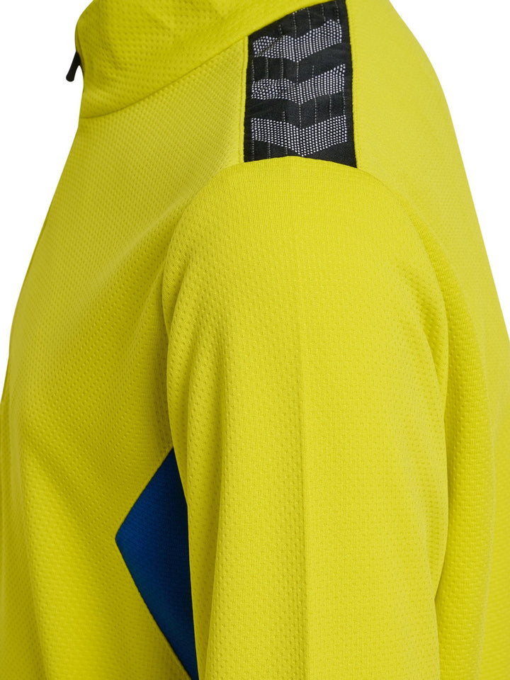 Hummel hmlAUTHENTIC HALF ZIP SWEAT KIDS - blazing yellow