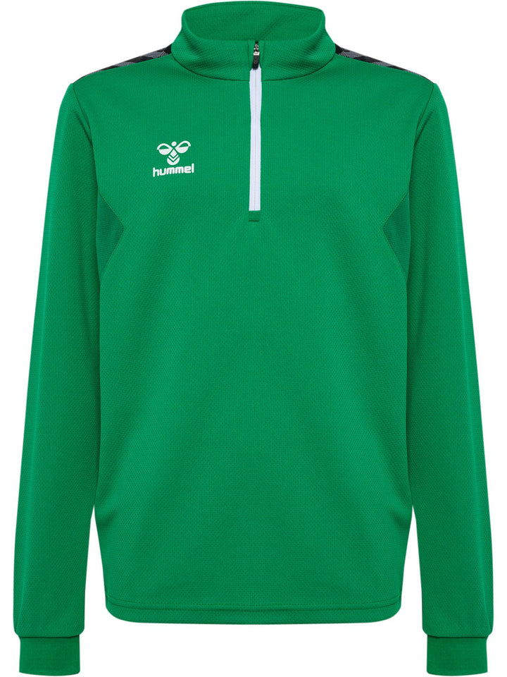 Hummel hmlAUTHENTIC HALF ZIP SWEAT KIDS - jelly bean