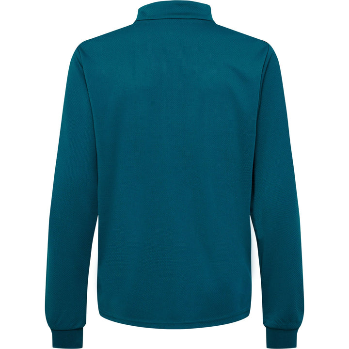 Hummel Hmlauthentic Half Zip Sweat Kids - blue coral/sulphur spring