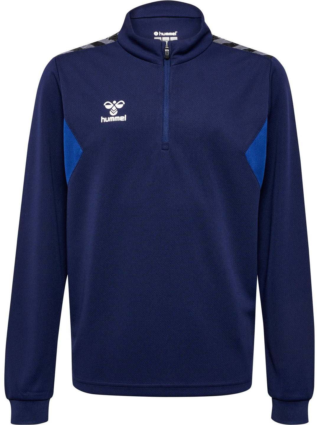 Hummel hmlAUTHENTIC HALF ZIP SWEAT KIDS - marine