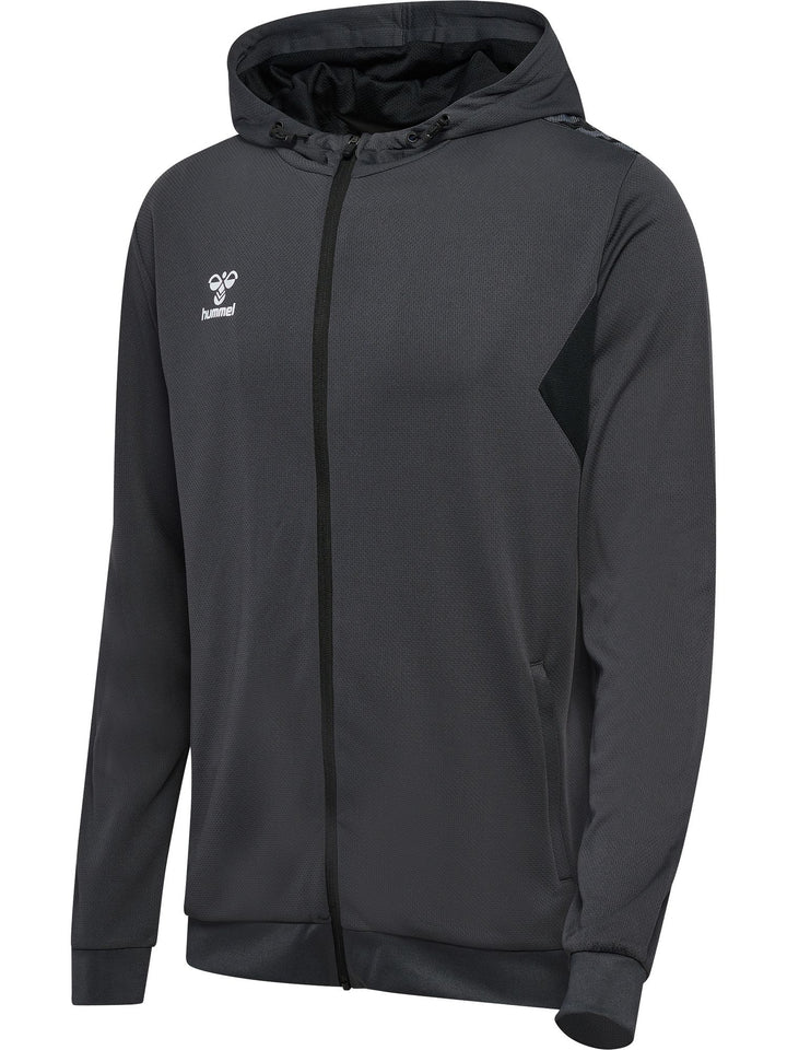 Hummel Hmlauthentic Pl Zip Hoodie - asphalt