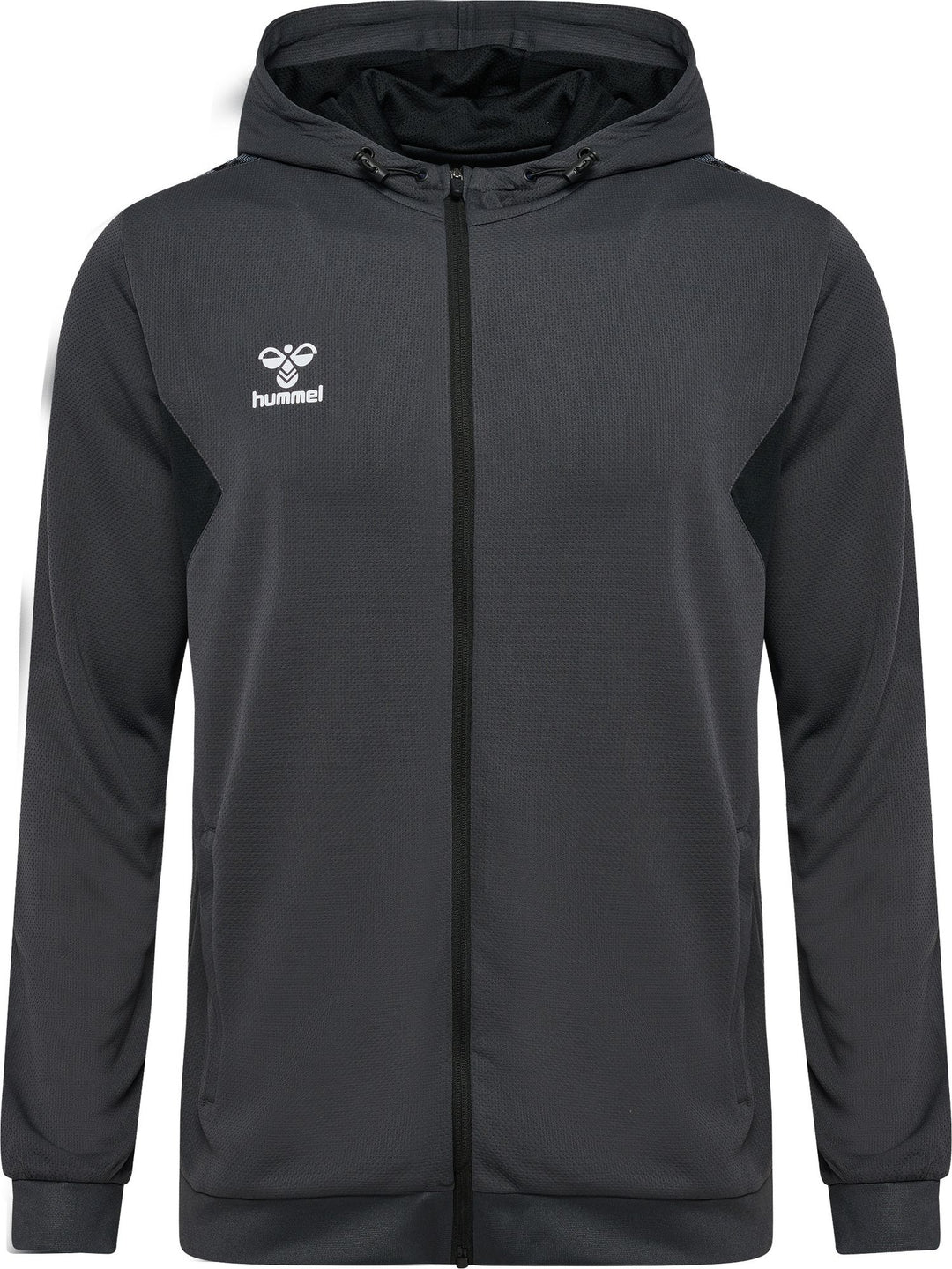 Hummel Hmlauthentic Pl Zip Hoodie - asphalt