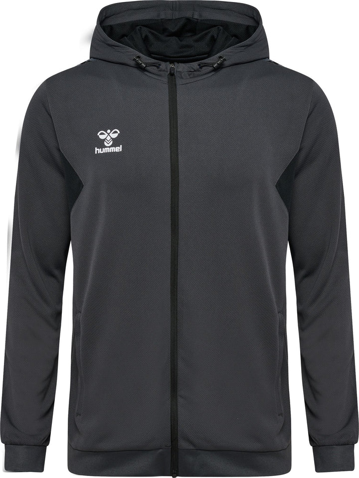 Hummel Hmlauthentic Pl Zip Hoodie - asphalt