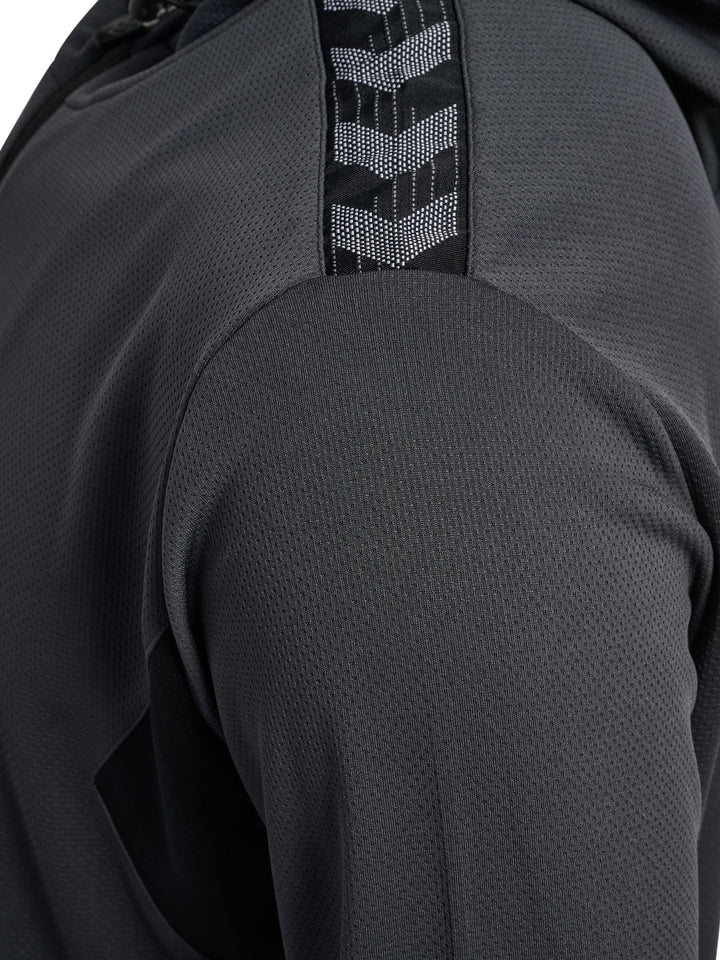 Hummel Hmlauthentic Pl Zip Hoodie - asphalt