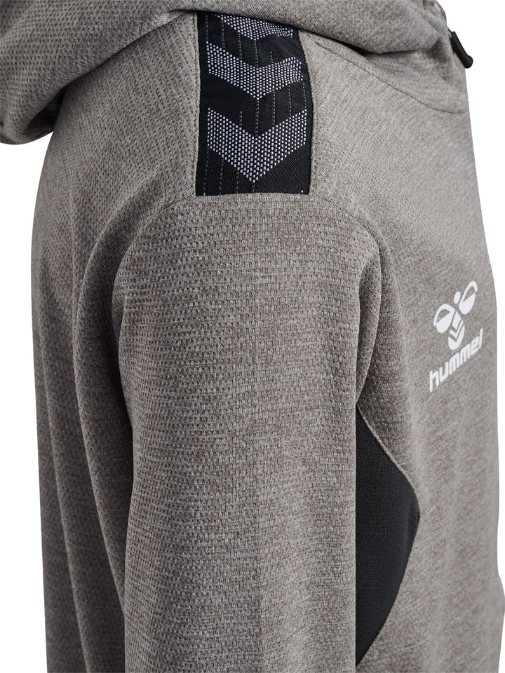 Hummel hmlAUTHENTIC PL ZIP HOODIE KIDS - grey melange