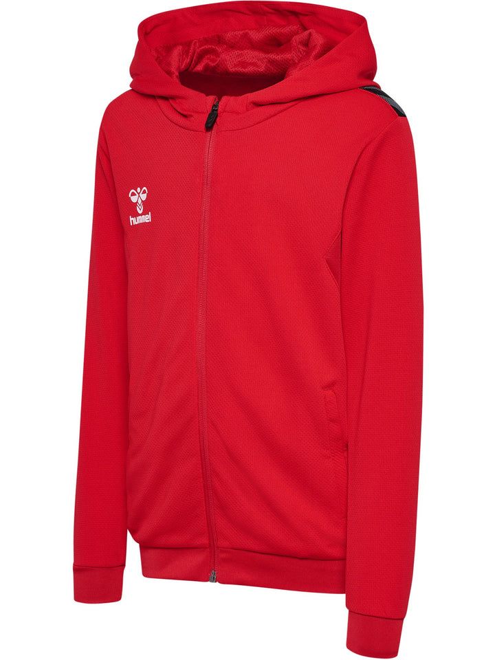 Hummel hmlAUTHENTIC PL ZIP HOODIE KIDS - true red