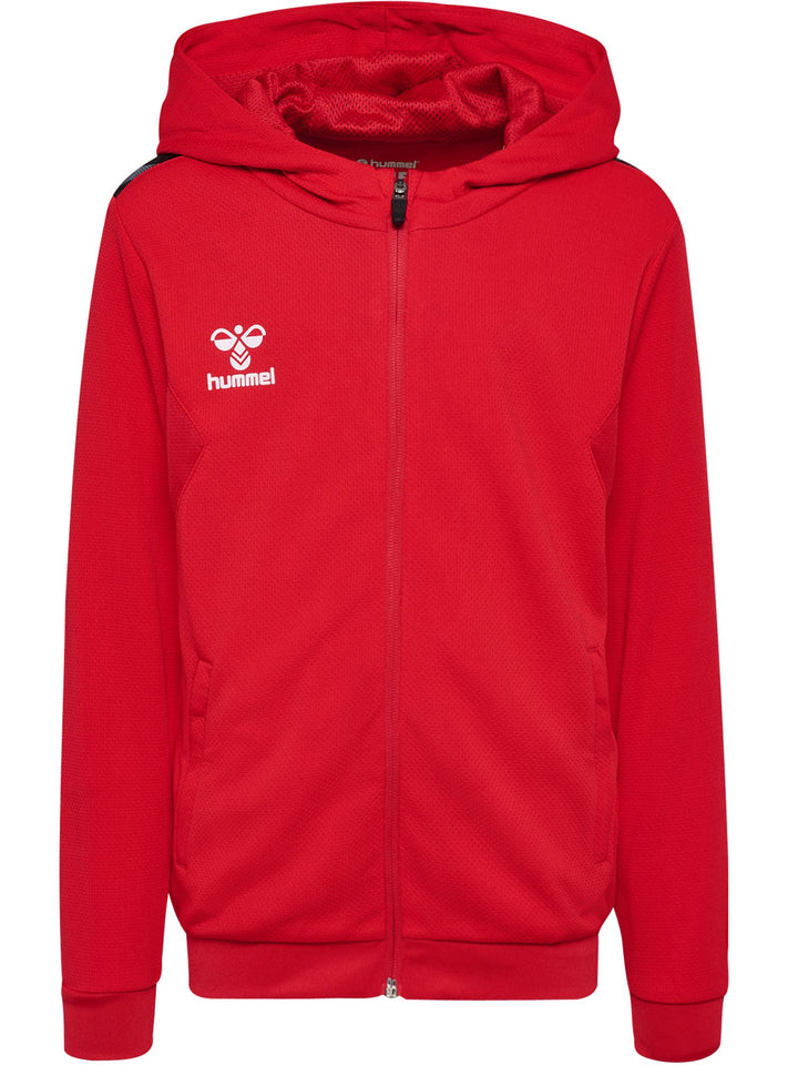 Hummel hmlAUTHENTIC PL ZIP HOODIE KIDS - true red