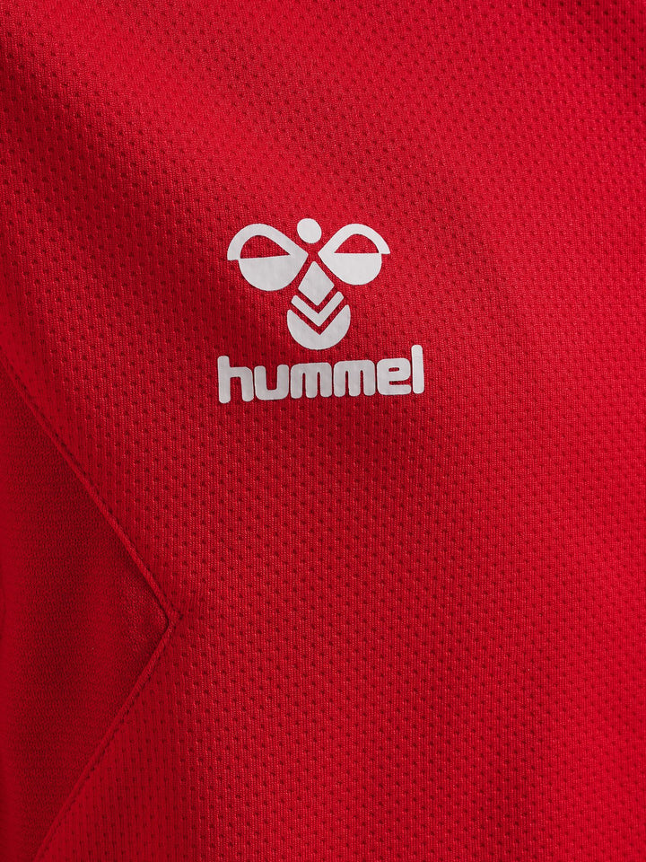 Hummel hmlAUTHENTIC PL ZIP HOODIE KIDS - true red