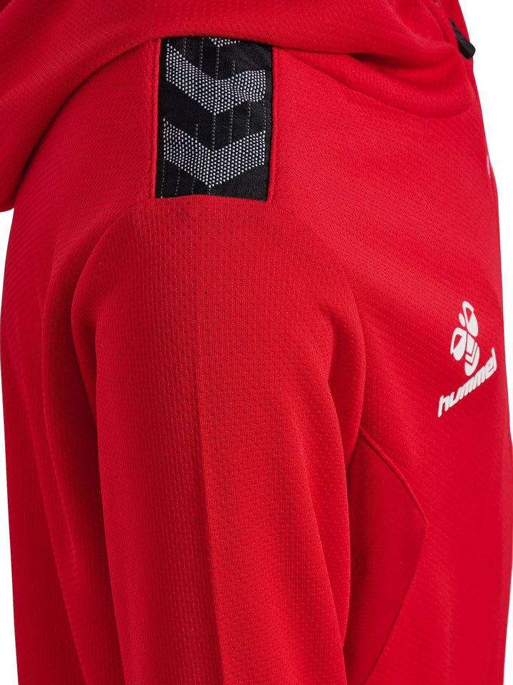 Hummel hmlAUTHENTIC PL ZIP HOODIE KIDS - true red