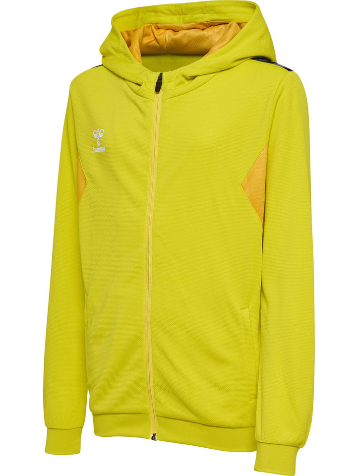 Hummel hmlAUTHENTIC PL ZIP HOODIE KIDS - blazing yellow