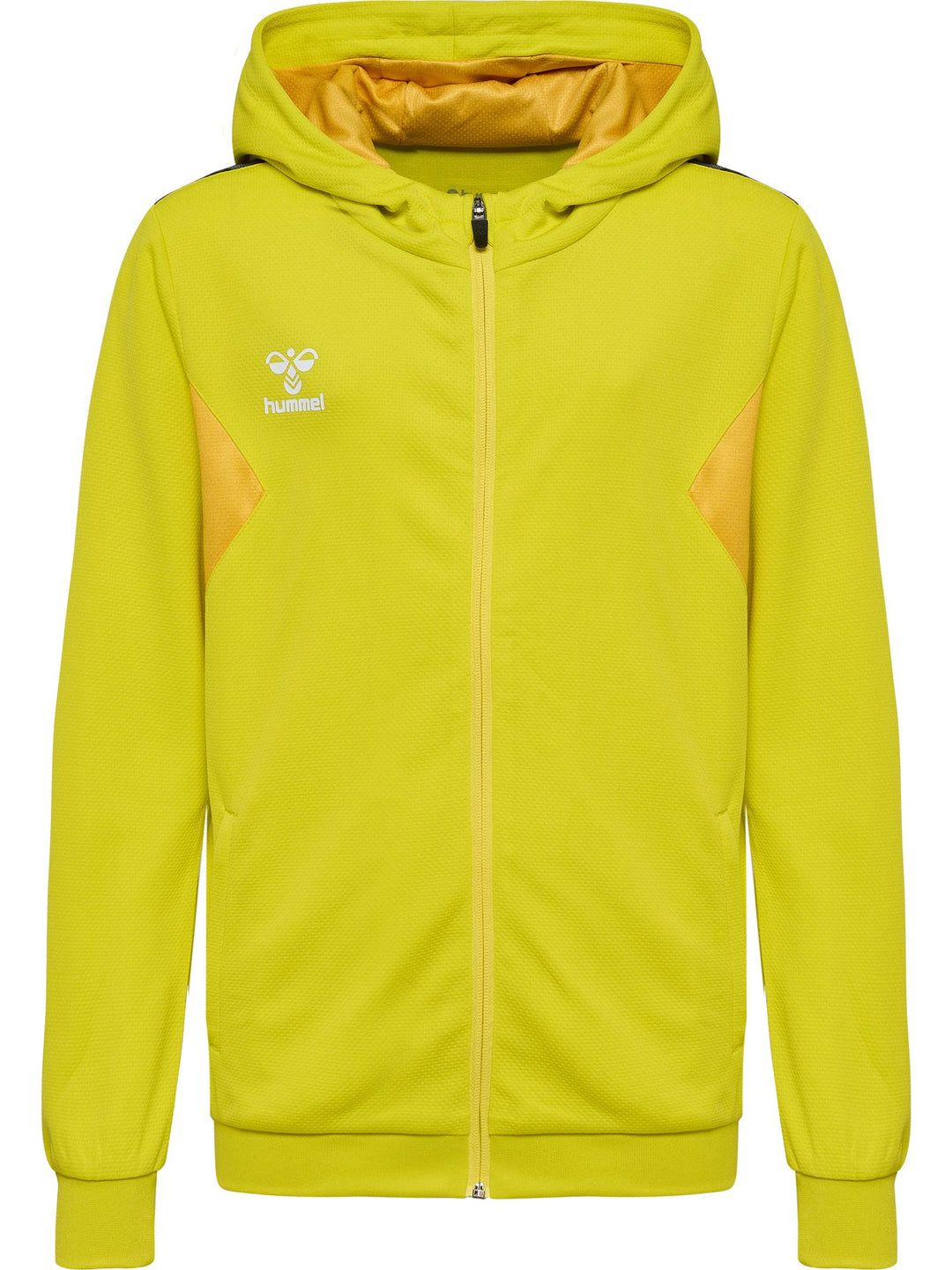 Hummel hmlAUTHENTIC PL ZIP HOODIE KIDS - blazing yellow