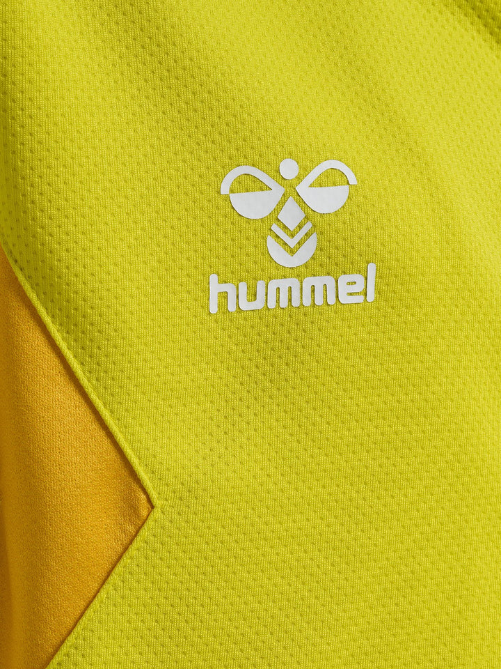 Hummel hmlAUTHENTIC PL ZIP HOODIE KIDS - blazing yellow