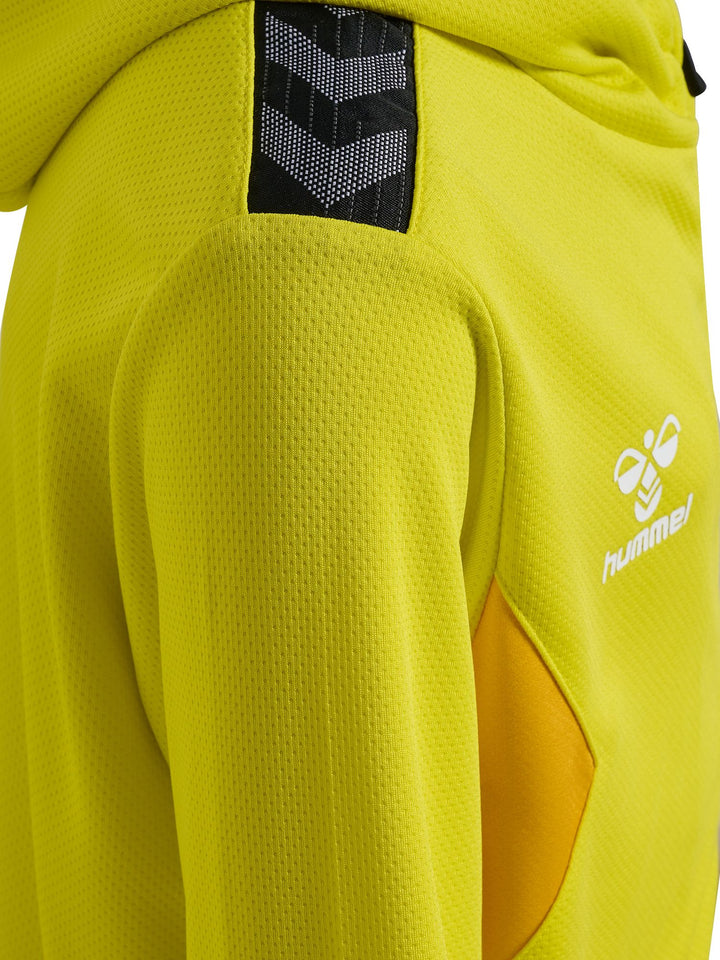 Hummel hmlAUTHENTIC PL ZIP HOODIE KIDS - blazing yellow