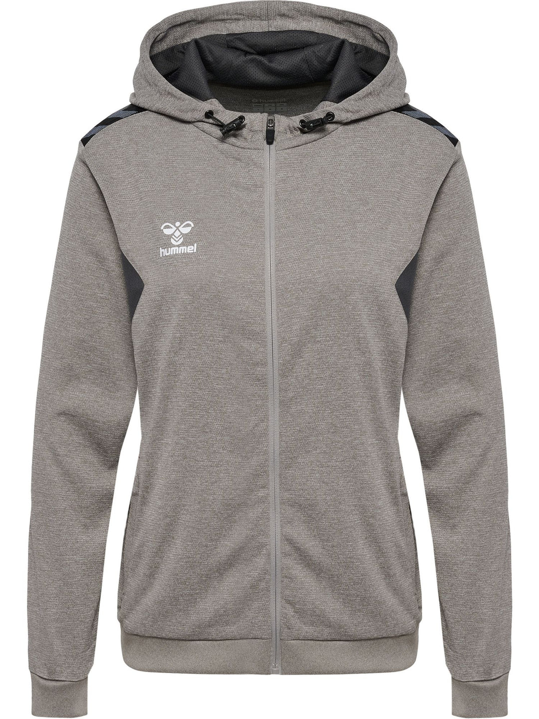 Hummel hmlAUTHENTIC PL ZIP HOODIE WOMAN - grey melange