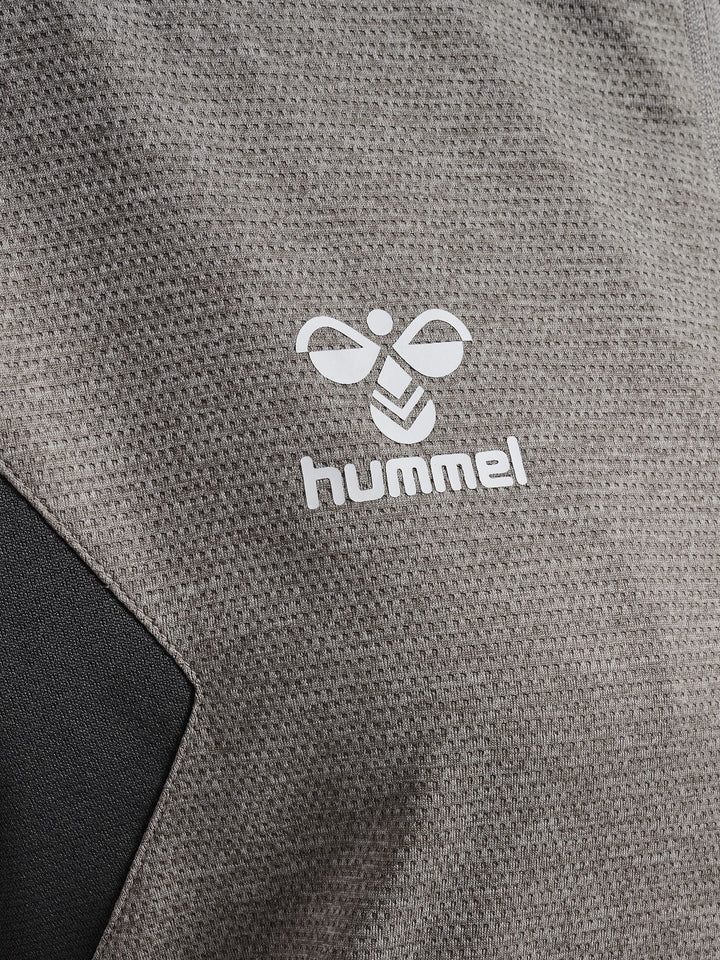 Hummel hmlAUTHENTIC PL ZIP HOODIE WOMAN - grey melange