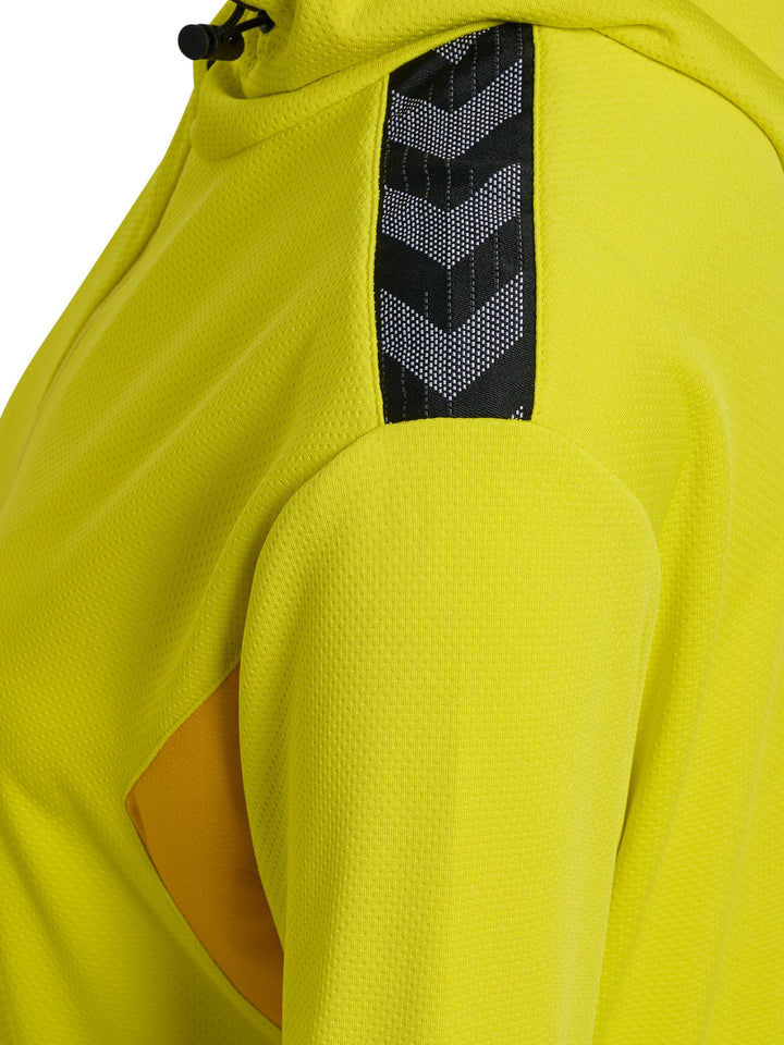 Hummel hmlAUTHENTIC PL ZIP HOODIE WOMAN - blazing yellow