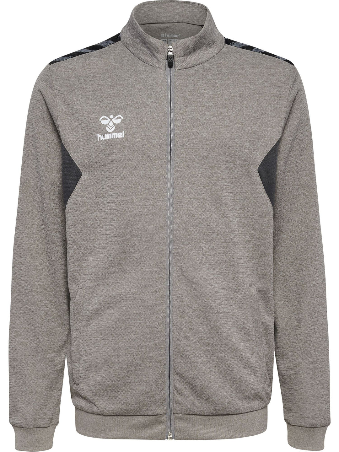 Hummel hmlAUTHENTIC PL ZIP JACKET KIDS - grey melange