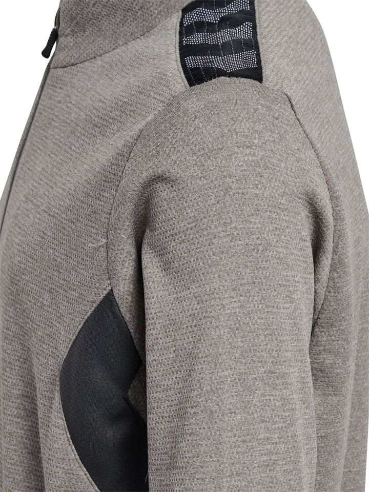 Hummel hmlAUTHENTIC PL ZIP JACKET KIDS - grey melange