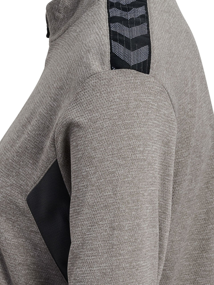 Hummel hmlAUTHENTIC PL ZIP JACKET WOMAN - grey melange