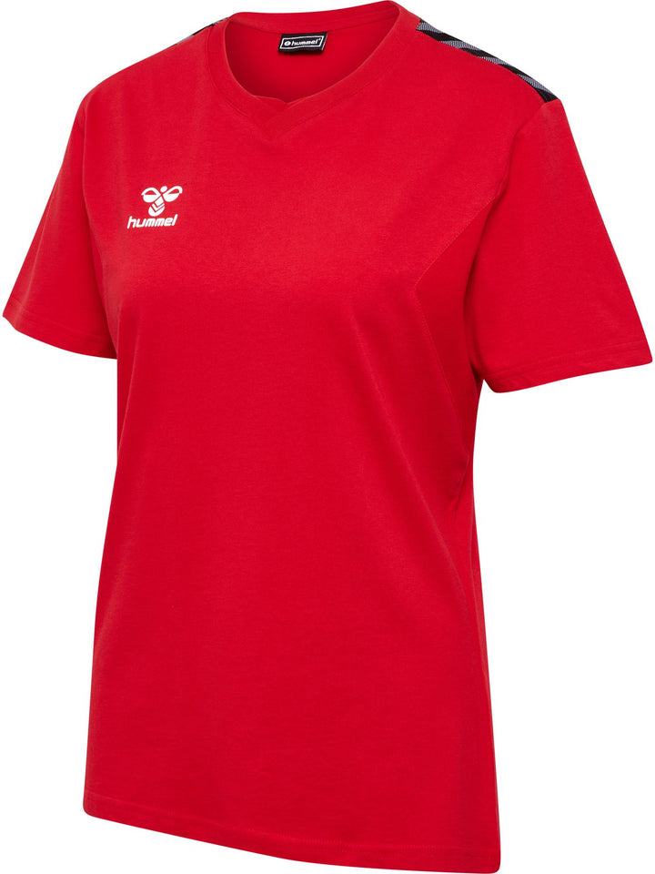 Hummel hmlAUTHENTIC CO T-SHIRT S/S WOMAN - TRUE RED