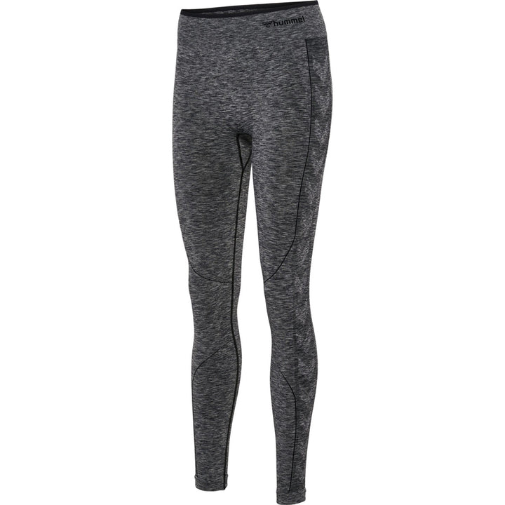 Hummel hmlMT UNA SEAMLESS MID WAIST TIGHTS - black melange