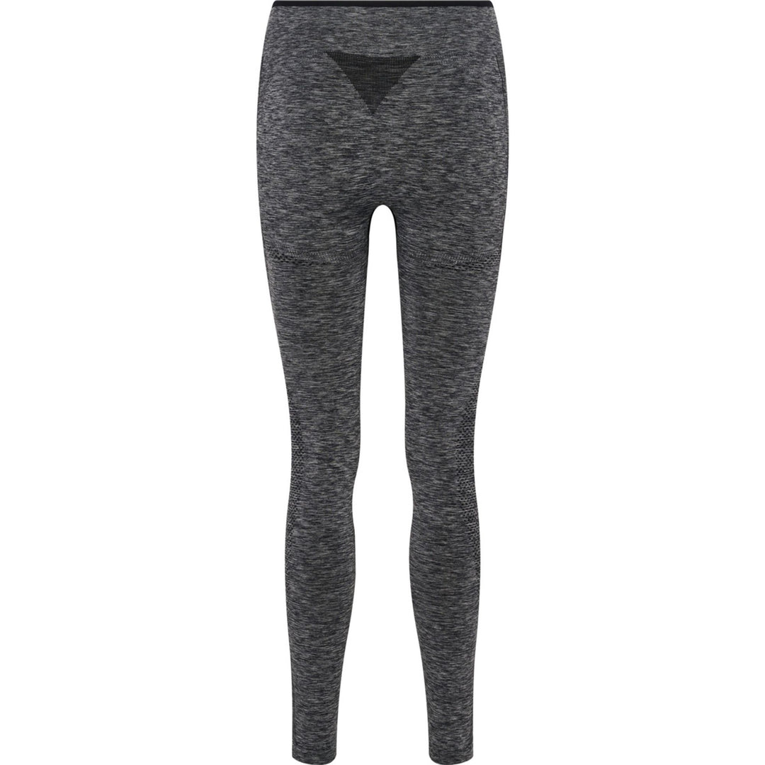 Hummel hmlMT UNA SEAMLESS MID WAIST TIGHTS - black melange