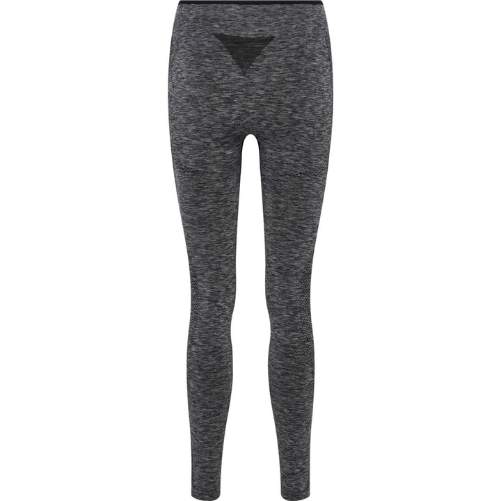 Hummel hmlMT UNA SEAMLESS MID WAIST TIGHTS - black melange