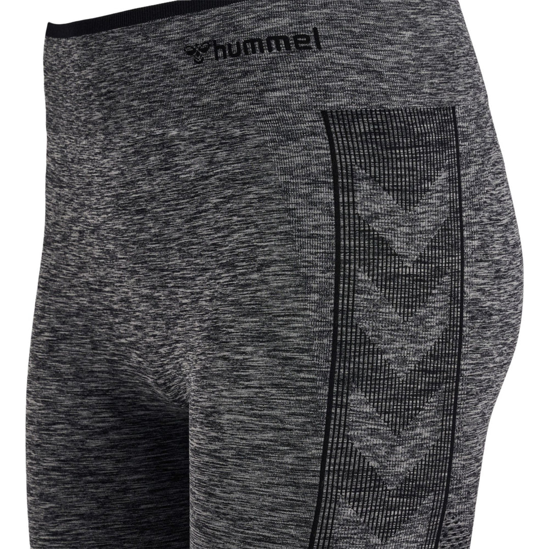 Hummel hmlMT UNA SEAMLESS MID WAIST TIGHTS - black melange