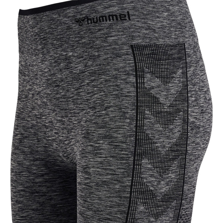 Hummel hmlMT UNA SEAMLESS MID WAIST TIGHTS - black melange