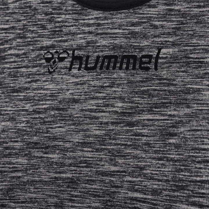 Hummel hmlMT UNA SEAMLESS SPORTS TOP - black melange