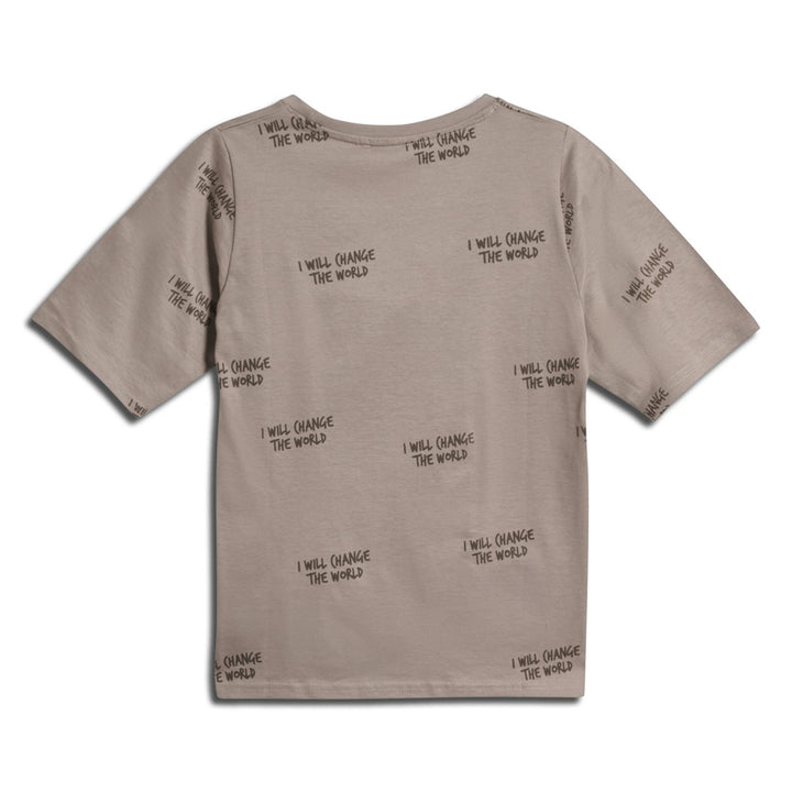 Hummel stsMILOS T-SHIRT S/S - SEPIA TINT - 140 - sepia tint
