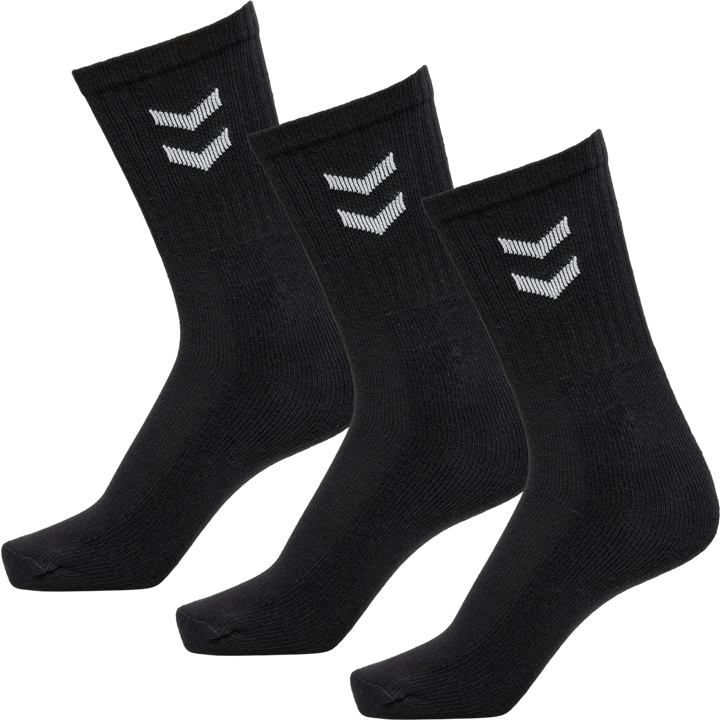 Hummel Basic Socken Socks 3-Pack - Sportsocken, Tennissocken - schwarz