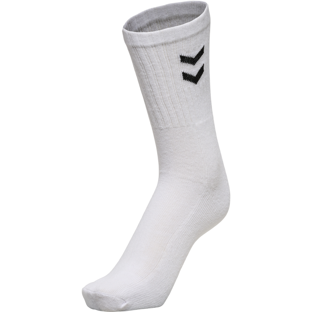 Hummel Basic Socken Socks 3-Pack - Sportsocken, Tennissocken - weiß