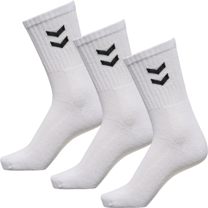 Hummel Basic Socken Socks 3-Pack - Sportsocken, Tennissocken - weiß