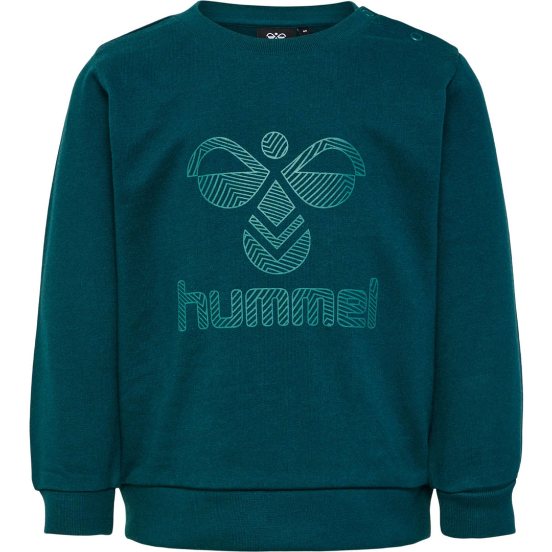 Hummel hmlFASTWO LIME SWEATSHIRT - deep teal