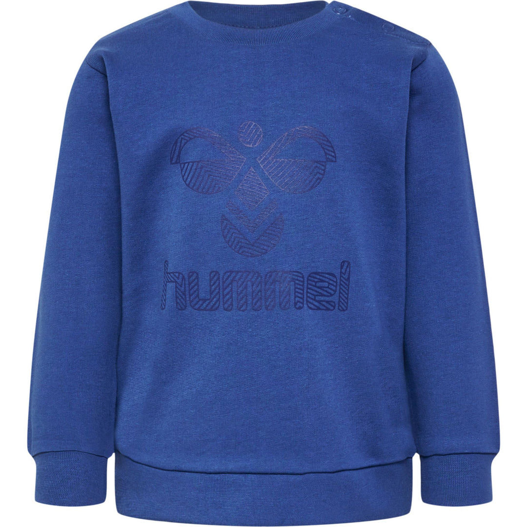 Hummel hmlFASTWO LIME SWEATSHIRT - true navy