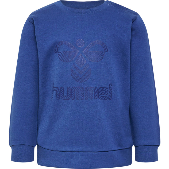 Hummel hmlFASTWO LIME SWEATSHIRT - true navy